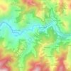 Topografische kaart Kothila, hoogte, reliëf