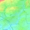 Topografische kaart La Ruetterie, hoogte, reliëf