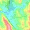 Topografische kaart Calados, hoogte, reliëf