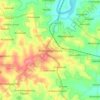 Topografische kaart Krishnarajanagara, hoogte, reliëf