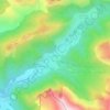 Topografische kaart La Jarjatte, hoogte, reliëf
