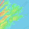 Topografische kaart Sangaree Island, hoogte, reliëf