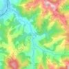 Topografische kaart Zaldivia, hoogte, reliëf
