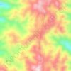 Topografische kaart Long Awng, hoogte, reliëf