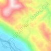 Topografische kaart Cerro Picaflor Orito, hoogte, reliëf