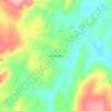 Topografische kaart Olhos Dágua, hoogte, reliëf
