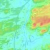 Topografische kaart Södra Härene, hoogte, reliëf