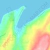 Topografische kaart Seabeck, hoogte, reliëf