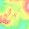 Topografische kaart Cerro de las Pilas, hoogte, reliëf