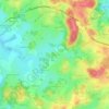 Topografische kaart Le Drut, hoogte, reliëf