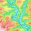 Topografische kaart Untereisenbach, hoogte, reliëf