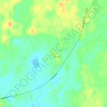 Topografische kaart Murtomäki, hoogte, reliëf