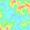 Topografische kaart Vesta, hoogte, reliëf