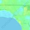 Topografische kaart Turtle Bayou, hoogte, reliëf