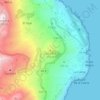 Topografische kaart La Caleta, hoogte, reliëf