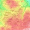 Topografische kaart East Kilbride, hoogte, reliëf