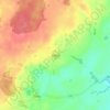 Topografische kaart Borki, hoogte, reliëf
