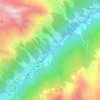 Topografische kaart Ebene, hoogte, reliëf