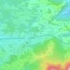 Topografische kaart Bernbichl, hoogte, reliëf