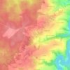 Topografische kaart La Pefferie, hoogte, reliëf