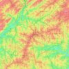 Topografische kaart Atlanta, hoogte, reliëf