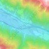 Topografische kaart Treglwang, hoogte, reliëf