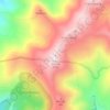Topografische kaart Pía Paxaro, hoogte, reliëf