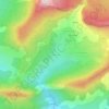 Topografische kaart Les Meuniers, hoogte, reliëf