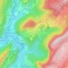 Topografische kaart Chaumont, hoogte, reliëf