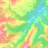 Topografische kaart Serrón, hoogte, reliëf
