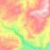 Topografische kaart Anfama, hoogte, reliëf