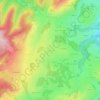Topografische kaart Eschachried, hoogte, reliëf