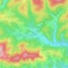 Topografische kaart Obertriesting, hoogte, reliëf