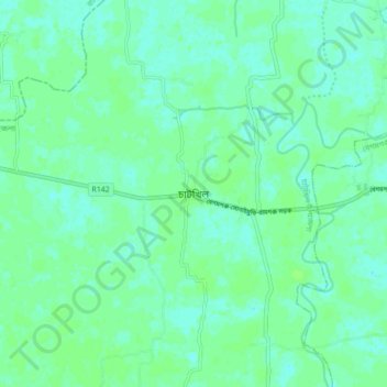 Topografische kaart Chatkhil, hoogte, reliëf