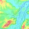 Topografische kaart Viveda, hoogte, reliëf