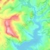 Topografische kaart Villanueva de Yerri, hoogte, reliëf