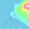Topografische kaart Luskentyre, hoogte, reliëf