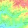 Topografische kaart Le Masjoubert, hoogte, reliëf
