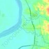 Topografische kaart Bayo, hoogte, reliëf