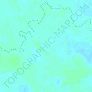 Topografische kaart El Rincon, hoogte, reliëf