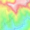 Topografische kaart Pueblo Hondo, hoogte, reliëf