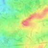 Topografische kaart Ledeberg, hoogte, reliëf