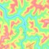Topografische kaart Ned, hoogte, reliëf