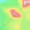 Topografische kaart Hafrafell, hoogte, reliëf