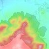 Topografische kaart Gunung Slamet, hoogte, reliëf