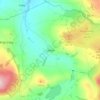 Topografische kaart Uldale, hoogte, reliëf