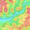 Topografische kaart Höfen, hoogte, reliëf