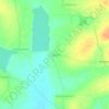 Topografische kaart Kaggere, hoogte, reliëf