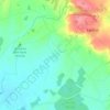 Topografische kaart Egerton Forstal, hoogte, reliëf