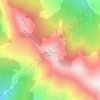 Topografische kaart Pico Paraes, hoogte, reliëf